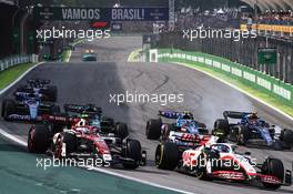 Start of the race, Mick Schumacher (GER), Haas F1 Team  13.11.2022. Formula 1 World Championship, Rd 21, Brazilian Grand Prix, Sao Paulo, Brazil, Race Day.