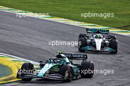 Sebastian Vettel (GER) Aston Martin F1 Team AMR22. 13.11.2022. Formula 1 World Championship, Rd 21, Brazilian Grand Prix, Sao Paulo, Brazil, Race Day.