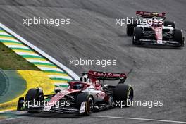 Valtteri Bottas (FIN) Alfa Romeo F1 Team C42. 13.11.2022. Formula 1 World Championship, Rd 21, Brazilian Grand Prix, Sao Paulo, Brazil, Race Day.