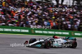 George Russell (GBR) Mercedes AMG F1 W13. 13.11.2022. Formula 1 World Championship, Rd 21, Brazilian Grand Prix, Sao Paulo, Brazil, Race Day.
