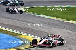 Mick Schumacher (GER) Haas VF-22. 13.11.2022. Formula 1 World Championship, Rd 21, Brazilian Grand Prix, Sao Paulo, Brazil, Race Day.