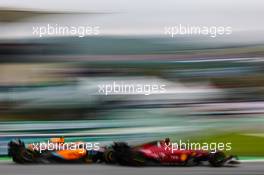 Lando Norris (GBR), McLaren F1 Team and Charles Leclerc (FRA), Scuderia Ferrari  13.11.2022. Formula 1 World Championship, Rd 21, Brazilian Grand Prix, Sao Paulo, Brazil, Race Day.