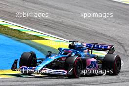 Fernando Alonso (ESP) Alpine F1 Team A522.  12.11.2022. Formula 1 World Championship, Rd 21, Brazilian Grand Prix, Sao Paulo, Brazil, Sprint Day.