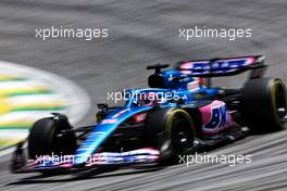 Fernando Alonso (ESP) Alpine F1 Team A522. 12.11.2022. Formula 1 World Championship, Rd 21, Brazilian Grand Prix, Sao Paulo, Brazil, Sprint Day.