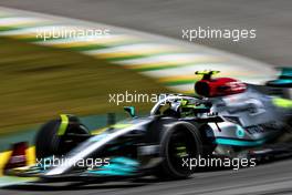 Lewis Hamilton (GBR) Mercedes AMG F1 W13. 12.11.2022. Formula 1 World Championship, Rd 21, Brazilian Grand Prix, Sao Paulo, Brazil, Sprint Day.