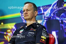 Paul Monaghan (GBR) Red Bull Racing Chief Engineer in the FIA Press Conference. 12.11.2022. Formula 1 World Championship, Rd 21, Brazilian Grand Prix, Sao Paulo, Brazil, Sprint Day.
