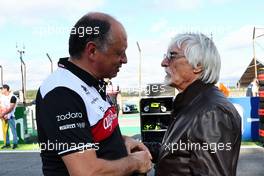 Fred Vasseur (FRA), Sauber F1 Team with Bernie Ecclestone (GBR). 12.11.2022. Formula 1 World Championship, Rd 21, Brazilian Grand Prix, Sao Paulo, Brazil, Sprint Day.