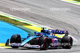 Fernando Alonso (ESP) Alpine F1 Team A522. 12.11.2022. Formula 1 World Championship, Rd 21, Brazilian Grand Prix, Sao Paulo, Brazil, Sprint Day.