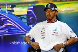 Lewis Hamilton (GBR) Mercedes AMG F1 in the post Sprint FIA Press Conference. 12.11.2022. Formula 1 World Championship, Rd 21, Brazilian Grand Prix, Sao Paulo, Brazil, Sprint Day.