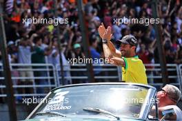 Daniel Ricciardo (AUS) McLaren on the drivers parade. 13.11.2022. Formula 1 World Championship, Rd 21, Brazilian Grand Prix, Sao Paulo, Brazil, Race Day.