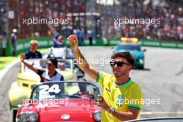 Pierre Gasly (FRA) AlphaTauri on the drivers parade. 13.11.2022. Formula 1 World Championship, Rd 21, Brazilian Grand Prix, Sao Paulo, Brazil, Race Day.