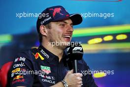 Max Verstappen (NLD) Red Bull Racing in the FIA Press Conference. 10.11.2022. Formula 1 World Championship, Rd 21, Brazilian Grand Prix, Sao Paulo, Brazil, Preparation Day.