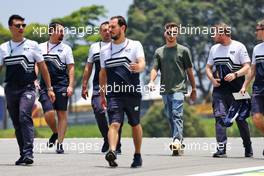 Pierre Gasly (FRA) AlphaTauri walks the circuit with the team. 10.11.2022. Formula 1 World Championship, Rd 21, Brazilian Grand Prix, Sao Paulo, Brazil, Preparation Day.