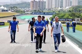 Jack Doohan (AUS) Alpine Academy Driver walks the circuit with the team. 10.11.2022. Formula 1 World Championship, Rd 21, Brazilian Grand Prix, Sao Paulo, Brazil, Preparation Day.
