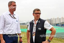 (L to R): Niels Wittich (GER) FIA F1 Race Director with Bernd Maylander (GER) FIA Safety Car Driver. 10.11.2022. Formula 1 World Championship, Rd 21, Brazilian Grand Prix, Sao Paulo, Brazil, Preparation Day.