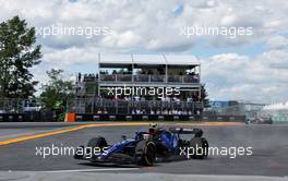 Nicholas Latifi (CDN) Williams Racing FW44 runs wide. 17.06.2022. Formula 1 World Championship, Rd 9, Canadian Grand Prix, Montreal, Canada, Practice Day.
