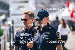 Adrian Newey (GBR) Red Bull Racing Chief Technical Officer and Christian Horner (GBR) Red Bull Racing Team Principal. 17.06.2022. Formula 1 World Championship, Rd 9, Canadian Grand Prix, Montreal, Canada, Practice Day.