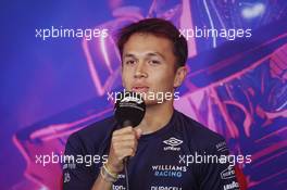 Alexander Albon (THA) Williams Racing in the FIA Press Conference. 17.06.2022. Formula 1 World Championship, Rd 9, Canadian Grand Prix, Montreal, Canada, Practice Day.