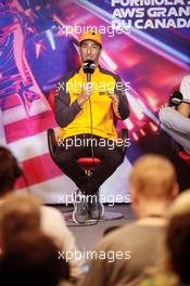 Daniel Ricciardo (AUS) McLaren in the FIA Press Conference. 17.06.2022. Formula 1 World Championship, Rd 9, Canadian Grand Prix, Montreal, Canada, Practice Day.