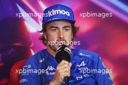 Fernando Alonso (ESP) Alpine F1 Team in the FIA Press Conference. 17.06.2022. Formula 1 World Championship, Rd 9, Canadian Grand Prix, Montreal, Canada, Practice Day.