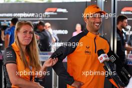 Daniel Ricciardo (AUS) McLaren and Sophie Ogg (GBR) McLaren Communications Director. 17.06.2022. Formula 1 World Championship, Rd 9, Canadian Grand Prix, Montreal, Canada, Practice Day.