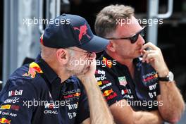 (L to R): Adrian Newey (GBR) Red Bull Racing Chief Technical Officer and Christian Horner (GBR) Red Bull Racing Team Principal. 17.06.2022. Formula 1 World Championship, Rd 9, Canadian Grand Prix, Montreal, Canada, Practice Day.