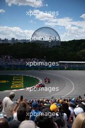 Charles Leclerc (MON) Ferrari F1-75 and team mate Carlos Sainz Jr (ESP) Ferrari F1-75. 17.06.2022. Formula 1 World Championship, Rd 9, Canadian Grand Prix, Montreal, Canada, Practice Day.