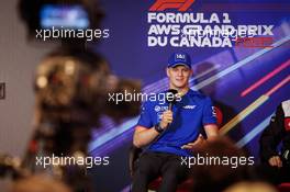 Mick Schumacher (GER) Haas F1 Team in the FIA Press Conference. 17.06.2022. Formula 1 World Championship, Rd 9, Canadian Grand Prix, Montreal, Canada, Practice Day.