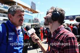  Guenther Steiner (ITA) Haas F1 Team Prinicipal with Chris Medland. 19.06.2022. Formula 1 World Championship, Rd 9, Canadian Grand Prix, Montreal, Canada, Race Day.