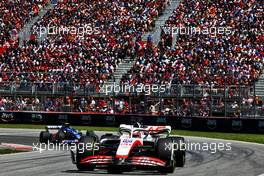 Kevin Magnussen (DEN) Haas VF-22 with broken front wing. 19.06.2022. Formula 1 World Championship, Rd 9, Canadian Grand Prix, Montreal, Canada, Race Day.