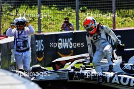 Yuki Tsunoda (JPN) AlphaTauri AT03 crashed out of the race. 19.06.2022. Formula 1 World Championship, Rd 9, Canadian Grand Prix, Montreal, Canada, Race Day.