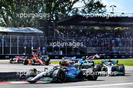 Lewis Hamilton (GBR) Mercedes AMG F1 W13. 19.06.2022. Formula 1 World Championship, Rd 9, Canadian Grand Prix, Montreal, Canada, Race Day.