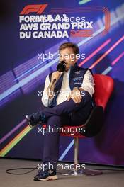 Jost Capito (GER) Williams Racing Chief Executive Officer in the FIA Press Conference. 18.06.2022. Formula 1 World Championship, Rd 9, Canadian Grand Prix, Montreal, Canada, Qualifying Day.