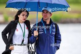 Nicholas Latifi (CDN) Williams Racing with his girlfriend Sandra Dziwiszek (POL). 18.06.2022. Formula 1 World Championship, Rd 9, Canadian Grand Prix, Montreal, Canada, Qualifying Day.