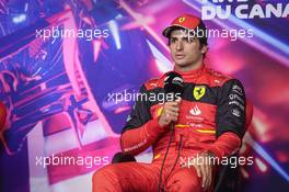Carlos Sainz Jr (ESP) Ferrari in the post qualifying FIA Press Conference. 18.06.2022. Formula 1 World Championship, Rd 9, Canadian Grand Prix, Montreal, Canada, Qualifying Day.