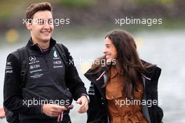 George Russell (GBR) Mercedes AMG F1 with his girlfriend Carmen Montero Mundt. 18.06.2022. Formula 1 World Championship, Rd 9, Canadian Grand Prix, Montreal, Canada, Qualifying Day.