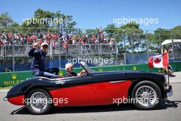 Nicholas Latifi (CDN) Williams Racing on the drivers parade. 19.06.2022. Formula 1 World Championship, Rd 9, Canadian Grand Prix, Montreal, Canada, Race Day.