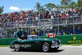 Lance Stroll (CDN) Aston Martin F1 Team on the drivers parade. 19.06.2022. Formula 1 World Championship, Rd 9, Canadian Grand Prix, Montreal, Canada, Race Day.