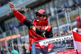Charles Leclerc (MON) Ferrari on the drivers parade. 19.06.2022. Formula 1 World Championship, Rd 9, Canadian Grand Prix, Montreal, Canada, Race Day.