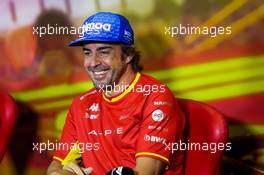 Fernando Alonso (ESP) Alpine F1 Team in the FIA Press Conference. 20.05.2022 Formula 1 World Championship, Rd 6, Spanish Grand Prix, Barcelona, Spain, Practice Day.