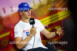 Mick Schumacher (GER) Haas F1 Team in the FIA Press Conference. 20.05.2022 Formula 1 World Championship, Rd 6, Spanish Grand Prix, Barcelona, Spain, Practice Day.