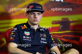 Max Verstappen (NLD) Red Bull Racing in the FIA Press Conference. 20.05.2022 Formula 1 World Championship, Rd 6, Spanish Grand Prix, Barcelona, Spain, Practice Day.