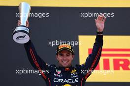 2nd place Sergio Perez (MEX) Red Bull Racing RB18. 22.05.2022. Formula 1 World Championship, Rd 6, Spanish Grand Prix, Barcelona, Spain, Race Day.