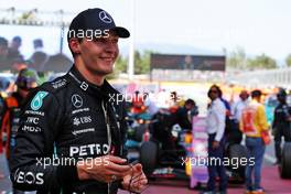 Third placed George Russell (GBR) Mercedes AMG F1 in parc ferme. 22.05.2022. Formula 1 World Championship, Rd 6, Spanish Grand Prix, Barcelona, Spain, Race Day.
