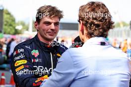 Race winner Max Verstappen (NLD) Red Bull Racing in parc ferme. 22.05.2022. Formula 1 World Championship, Rd 6, Spanish Grand Prix, Barcelona, Spain, Race Day.