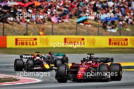 Charles Leclerc (MON) Ferrari F1-75. 22.05.2022. Formula 1 World Championship, Rd 6, Spanish Grand Prix, Barcelona, Spain, Race Day.