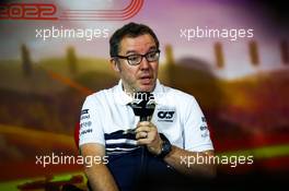 Jody Egginton (GBR) AlphaTauri Technical Director in the FIA Press Conference. 21.05.2022. Formula 1 World Championship, Rd 6, Spanish Grand Prix, Barcelona, Spain, Qualifying Day.