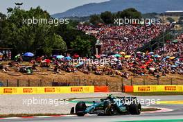 Sebastian Vettel (GER) Aston Martin F1 Team AMR22. 21.05.2022. Formula 1 World Championship, Rd 6, Spanish Grand Prix, Barcelona, Spain, Qualifying Day.