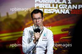 Mike Elliott (GBR) Mercedes AMG F1 Technical Director in the FIA Press Conference. 21.05.2022. Formula 1 World Championship, Rd 6, Spanish Grand Prix, Barcelona, Spain, Qualifying Day.
