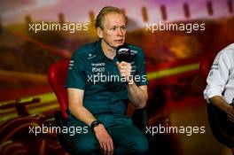 Andrew Green (GBR) Aston Martin F1 Team Technical Director in the FIA Press Conference. 21.05.2022. Formula 1 World Championship, Rd 6, Spanish Grand Prix, Barcelona, Spain, Qualifying Day.